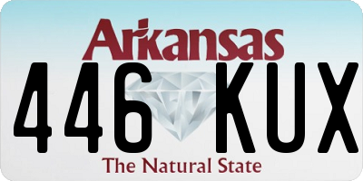 AR license plate 446KUX
