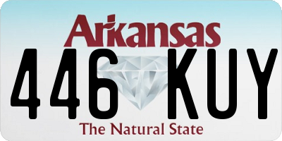 AR license plate 446KUY