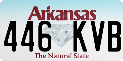 AR license plate 446KVB