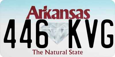 AR license plate 446KVG
