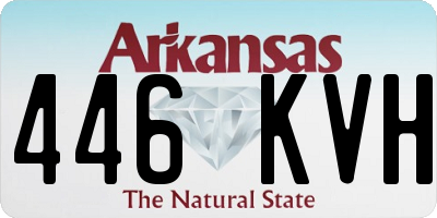 AR license plate 446KVH
