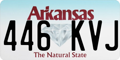 AR license plate 446KVJ