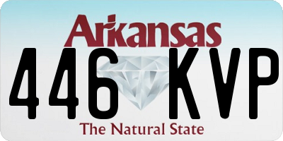AR license plate 446KVP