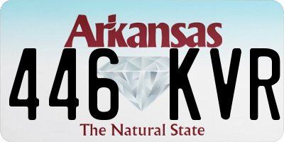 AR license plate 446KVR