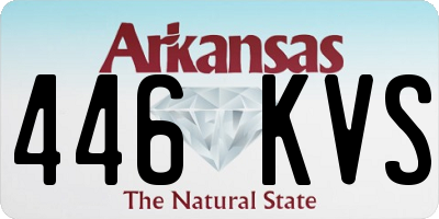 AR license plate 446KVS
