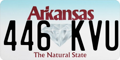 AR license plate 446KVU