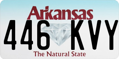 AR license plate 446KVY