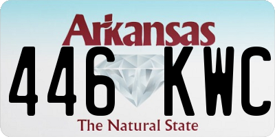 AR license plate 446KWC