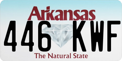 AR license plate 446KWF