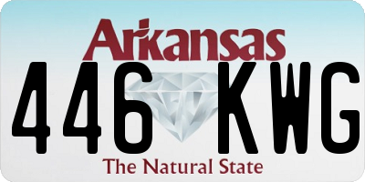 AR license plate 446KWG