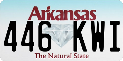AR license plate 446KWI