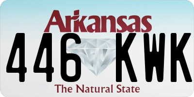 AR license plate 446KWK