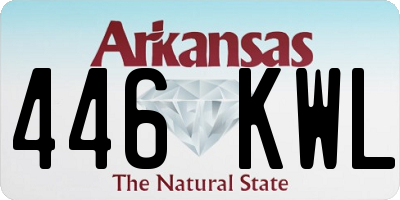 AR license plate 446KWL