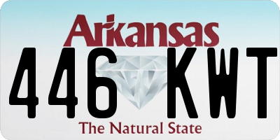 AR license plate 446KWT