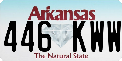 AR license plate 446KWW