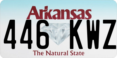 AR license plate 446KWZ