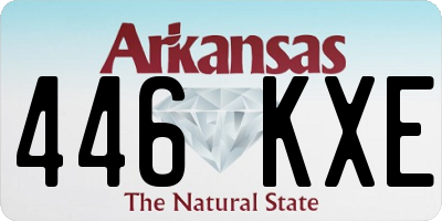 AR license plate 446KXE