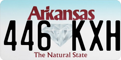 AR license plate 446KXH