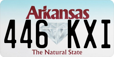 AR license plate 446KXI