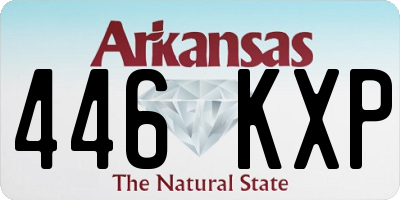 AR license plate 446KXP