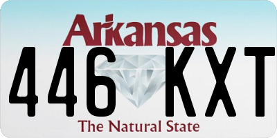 AR license plate 446KXT