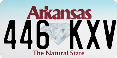 AR license plate 446KXV