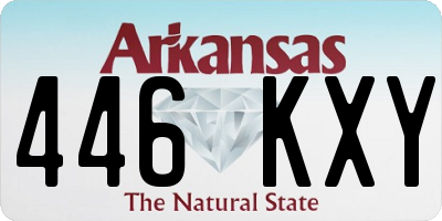 AR license plate 446KXY