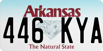 AR license plate 446KYA