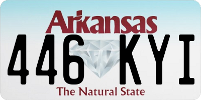 AR license plate 446KYI
