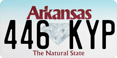 AR license plate 446KYP