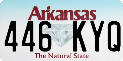 AR license plate 446KYQ