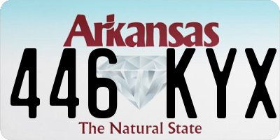 AR license plate 446KYX