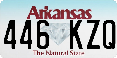 AR license plate 446KZQ