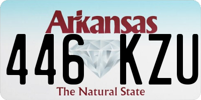 AR license plate 446KZU