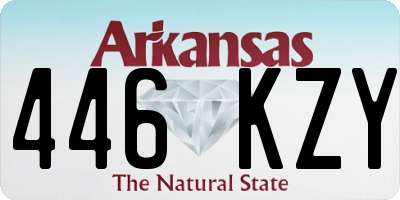 AR license plate 446KZY