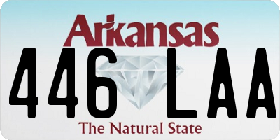 AR license plate 446LAA
