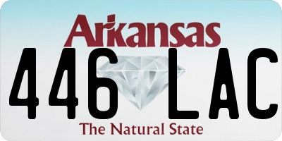 AR license plate 446LAC
