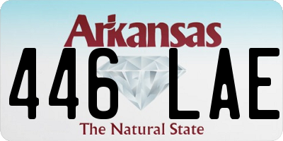 AR license plate 446LAE
