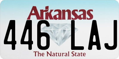 AR license plate 446LAJ