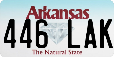 AR license plate 446LAK