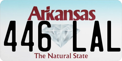 AR license plate 446LAL