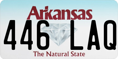 AR license plate 446LAQ