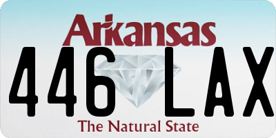 AR license plate 446LAX