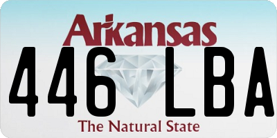 AR license plate 446LBA