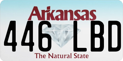 AR license plate 446LBD