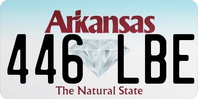 AR license plate 446LBE