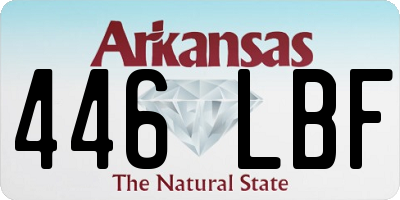 AR license plate 446LBF