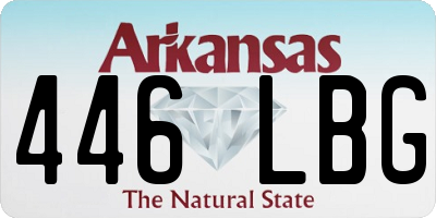 AR license plate 446LBG