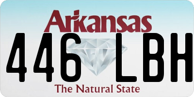 AR license plate 446LBH