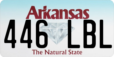 AR license plate 446LBL